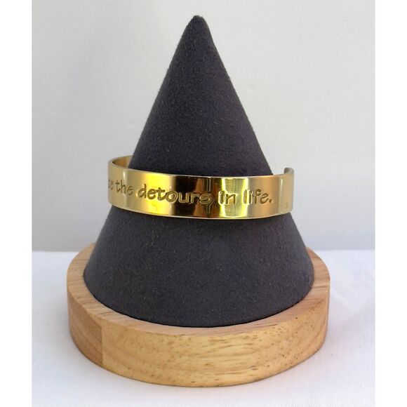 Rustic Cuff "Embrace the Detours in Life" - Picture 2 of 5